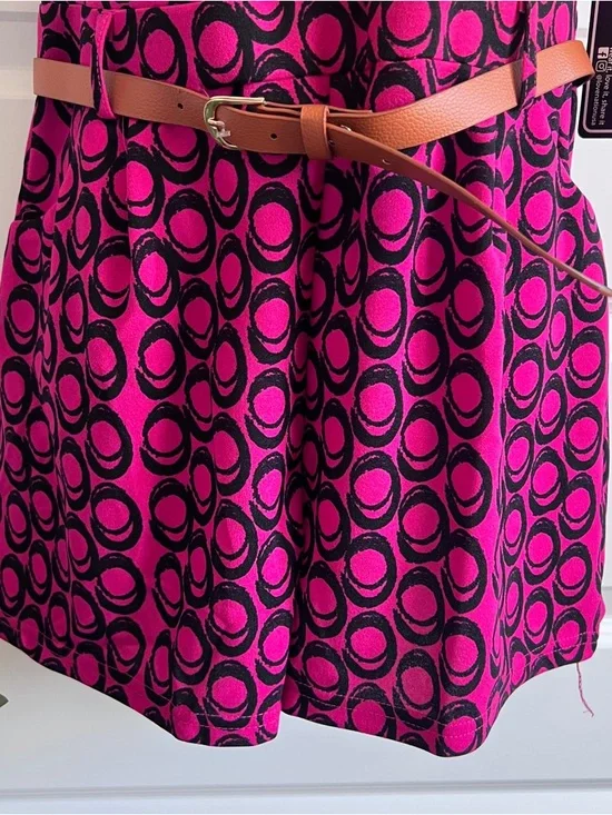 LOVE UNIVERSITY Romper Hot Pink Pockets Sz Large NWT - Picture 4 of 8